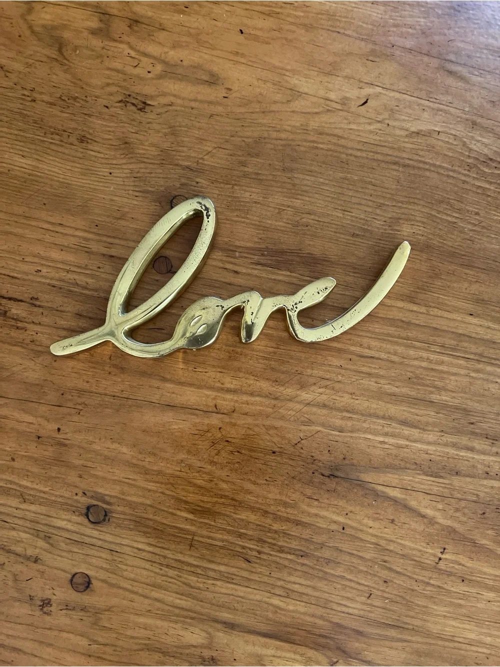 West Elm Brass Love